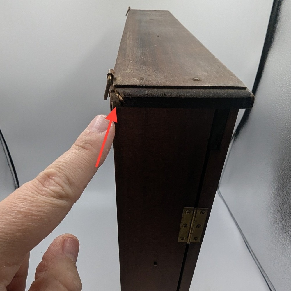 Vintage Sears Roebuck 1976 Japan Curio Cabinet Shadow Box Display Case 16.5x17" - Picture 8 of 12